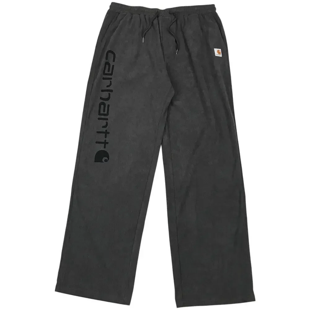 Carhartt Black Wide-Leg Sweatpants with Logo